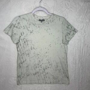 Dior Kids T Shirt Logo Print Cotton Light Blue Short Sleeve Crew Neck